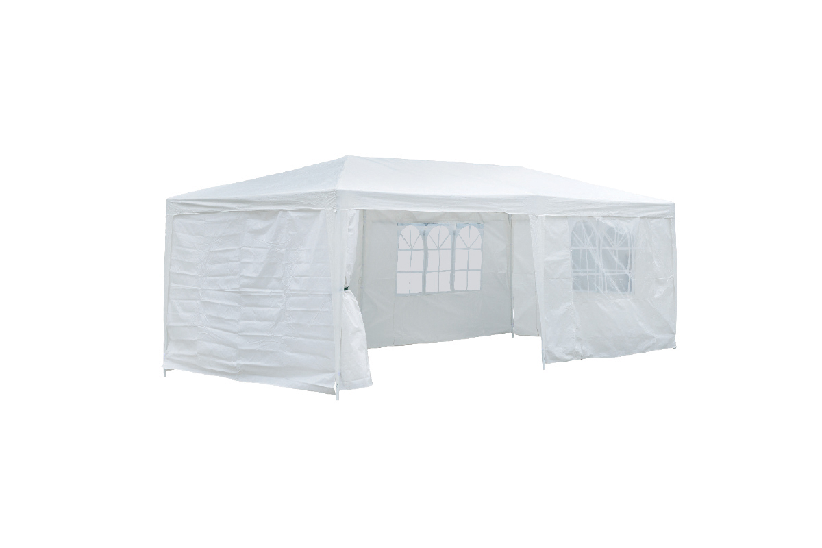 055432 Paviljon 3 x 6 sa bočnim stranama – beli - Slika 1
