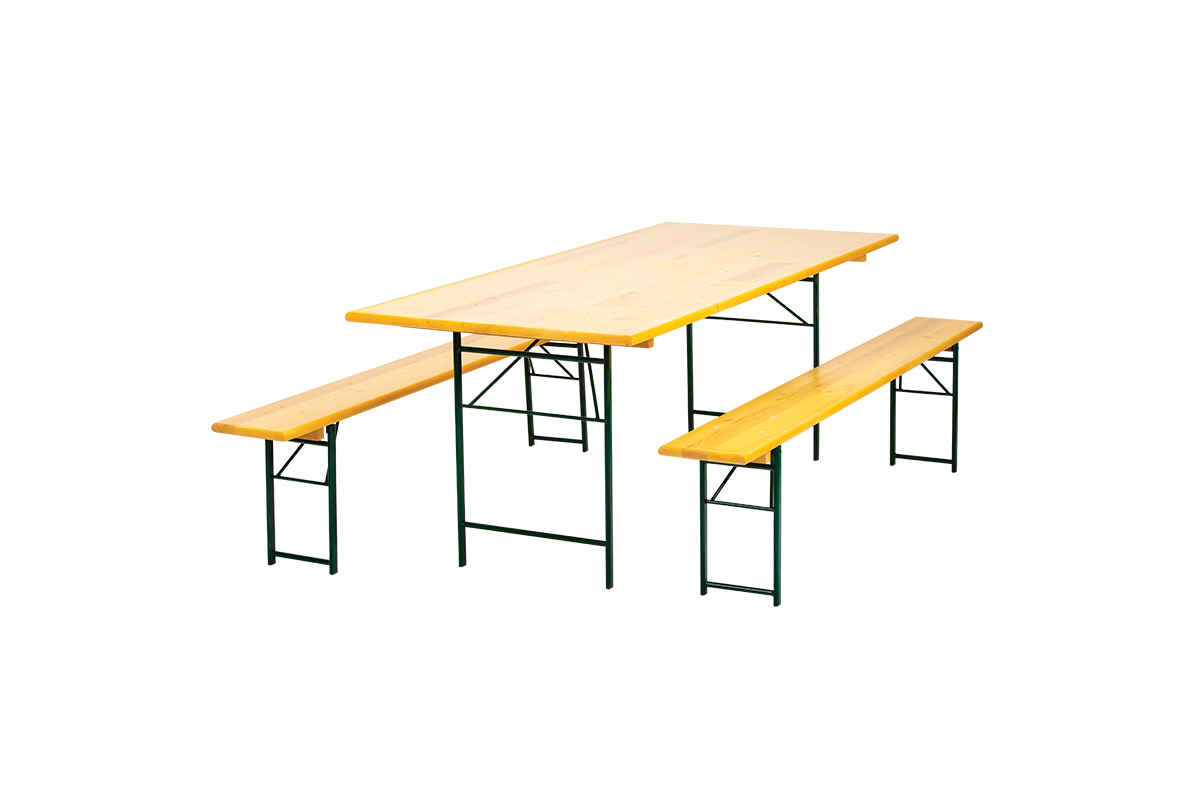 056027 Baštenski set STOUT- sto + 2 klupe 220 x 80 - Slika 1