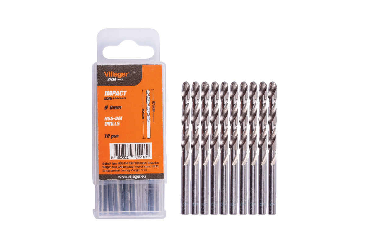 062691 Burgija za metal Villager Impact Line HSS-DM 6 mm 10/1 - Slika 1