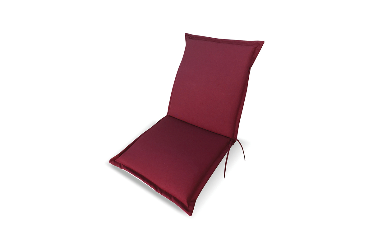 069990 Jastuk sa naslonom za stolice 49x119x4 bordo - Slika 1