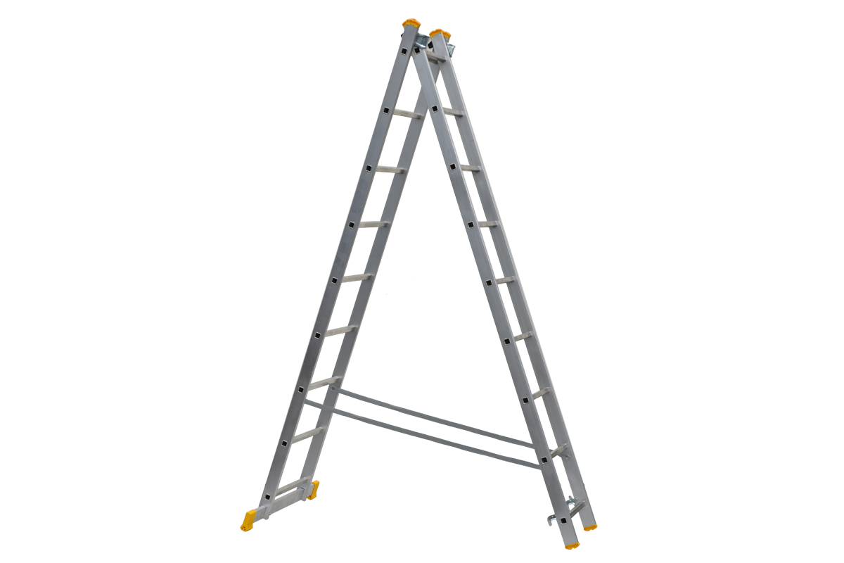077096 Merdevine aluminijumske Bomber 2 x 9 - Slika 1