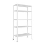 Metalna polica CROSSER 180 x 90 x 30 cm 5 x 70 kg - bela