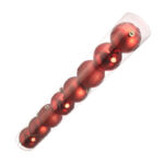 Crvene plastične dekorativne kuglice, 6.5 cm, set 8/1
