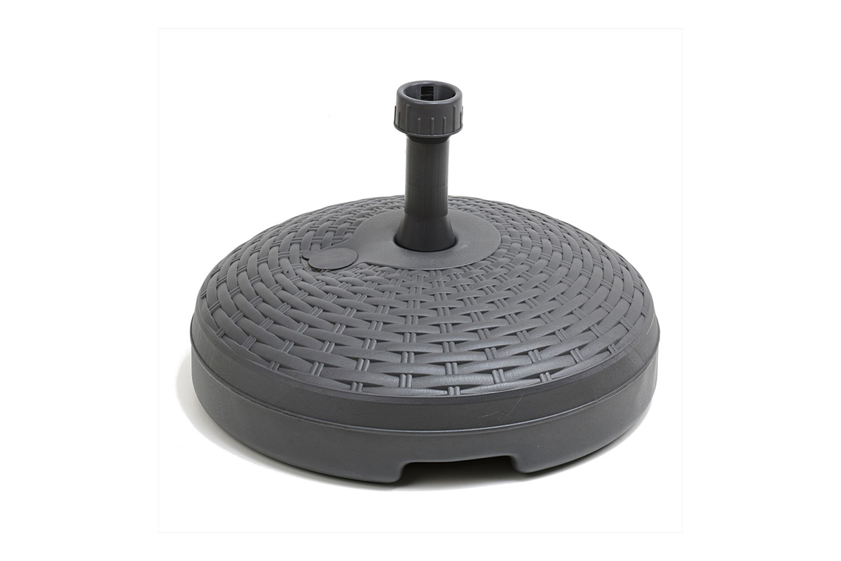 087510 Postolje za suncobran plastični rattan 20l antracit - Slika 1